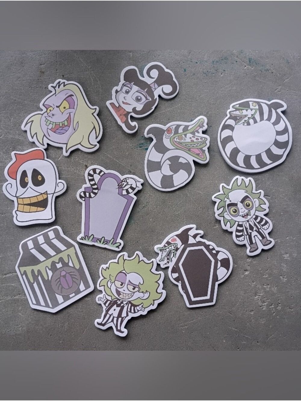 10 Piece Beetlejuice Note Pad Sticky Notes